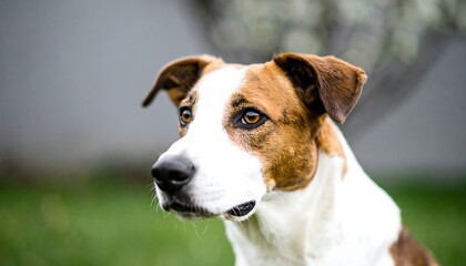 Portrait of a dog outdoors