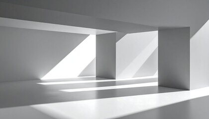 Obraz premium Modern empty room with light