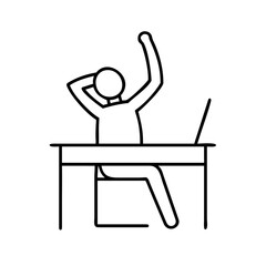 Remote Work Productivity vector 