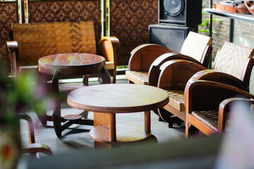 javanese retro chair nmade from rattan
