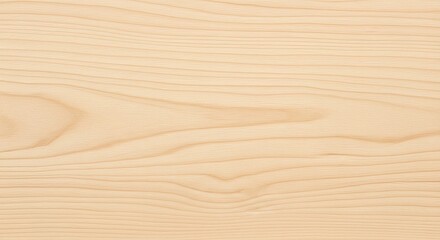 A lightcolored wood surface with a subtle, flowing grain pattern, offering a clean and natural texture