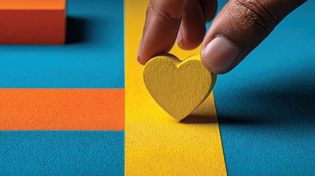 High-Quality National Day Of Prayer Reflection And Thanksgiving In Montserrat Heart Offering with Modern Summer Compassion Symbol for Authentic Family Marketing - Powered by Adobe