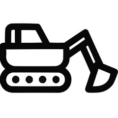 Naklejka premium Excavator Bucket Illustration