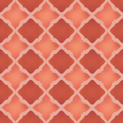 Fototapeta premium Futuristic brick Floral Tile Design 