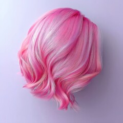 Abstract Pink Sphere with Swirls and Gradient