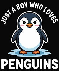Funny Penguins Just A Boy Who Loves Penguins