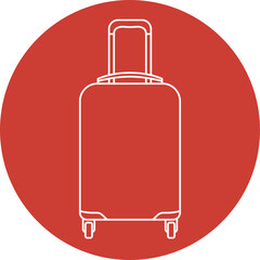 Suitcase vector icon. Suitcases, bags, purses, cases, briefcases, hand luggage, wallets icon design collection. Modern simple isolated line illustration for web site designs or mobile apps.