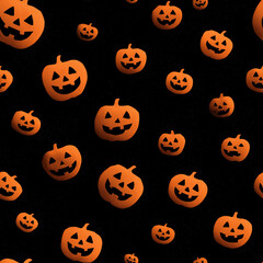 halloween pumpkin seamless pattern