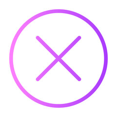 cancel gradient icon