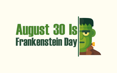 Vector graphic of Frankenstein Day ideal for Frankenstein Day celebration.