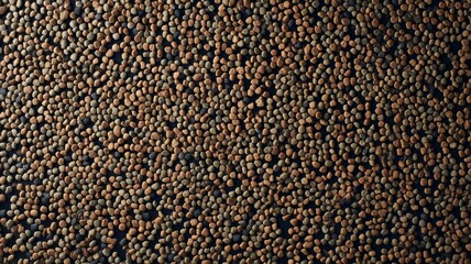 Colorful pet food kibble mix texture. Artificial intelligence image