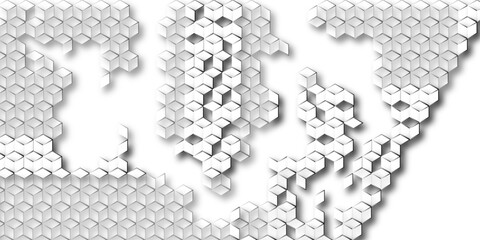 Abstract background with hexagon, modern abstract vector polygonal pattern.  Modern simple style hexagonal graphic concept. Background with hexagons. Modern white, gray hexagon futuristic wallpaper. 