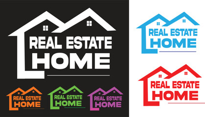 Real Estate Icons Vector Set – House, Home for Sale, Property and Mortgage Symbols