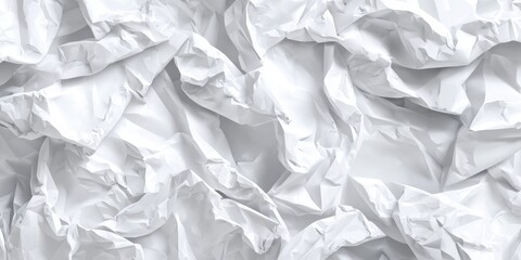 Obraz premium Crumpled white paper texture background (2)