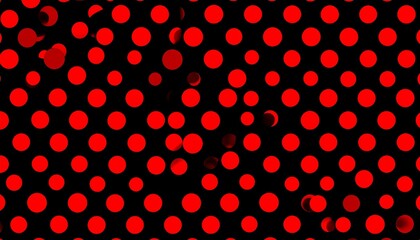Red circles on black background
