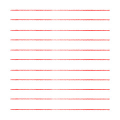 Red writing lines.