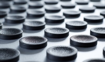 memory-reactive rubber texture, responsive tactile surface, industrial futuristic use