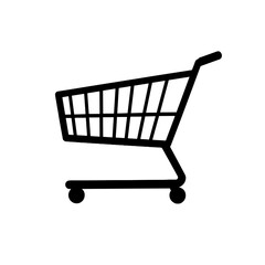 An isolated shopping cart icon.