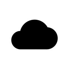 Cloud Icon Web and Mobile Line Style Vector