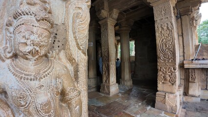 Intricate Stone Carvings of Kumbhshyam Temple within Historic Fort Complex Showcasing Bas-reliefs and Heritage Architecture