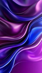 Obraz premium Elegant Abstract Satin Fabric with Colorful Swirls and Smooth Waves in Beautiful Gradient Textures