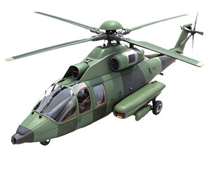Fototapeta premium military helicopter isolated on white