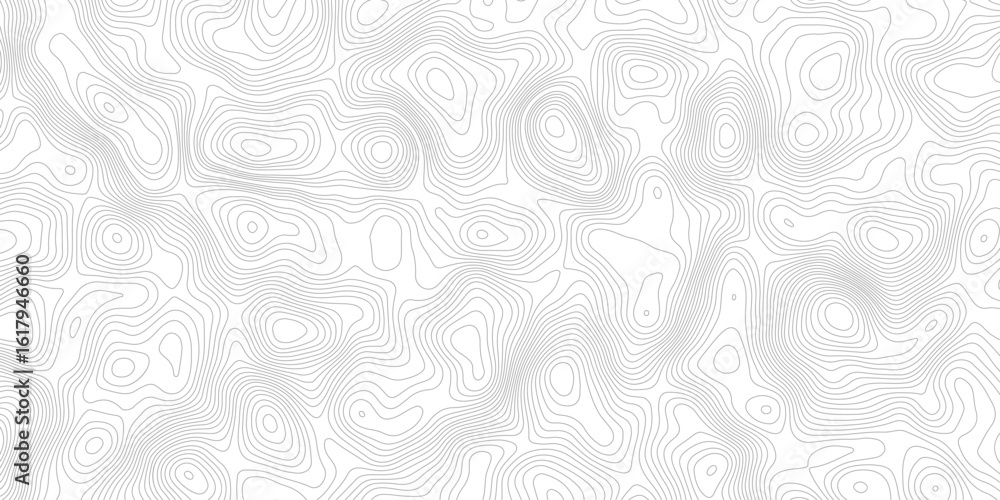 Poster a white background with gray contour lines depicting a topographic map. the lines show changes in el