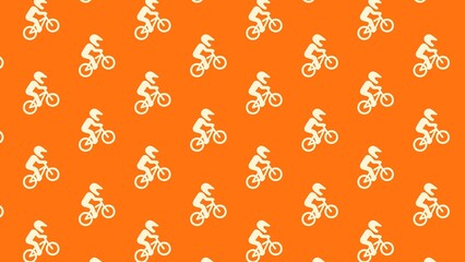 Motocross vector pattern design multicoloured