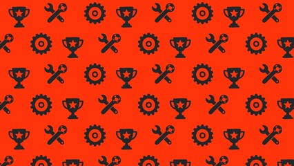 Motocross vector pattern design multicoloured
