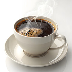cup of coffee with beans