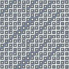 Abstract seamless pattern with repeating isometric cube shapes in gray and white tones. Perfect for backgrounds wallpapers textiles and modern digital design projects.