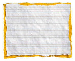 Blank lined paper with torn edges