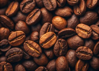 Naklejka premium coffee beans background