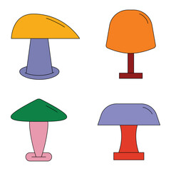 lamp furniture vector illustration