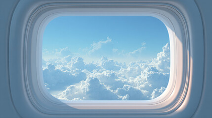 Sky's Embrace: Airplane Window Views