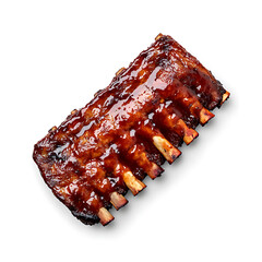 Grilled Ribs with Shiny Barbecue Sauce