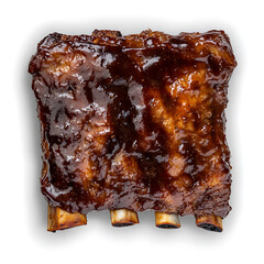 Glistening Barbecue Ribs with Rich Sauce