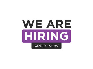 Boost your recruitment with our 'We are hiring' design Attract top talent today