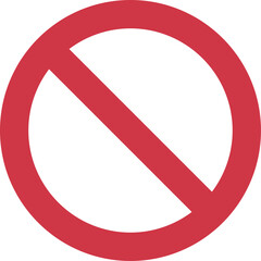 禁止マークのアイコンイラスト