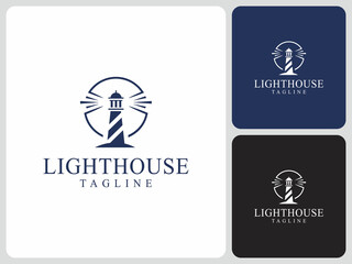 lighthouse logo vector