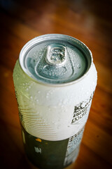 Refreshing aluminum cans with water droplets, aluminum Beer Can