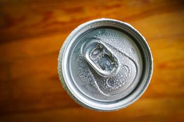 Refreshing aluminum cans with water droplets, aluminum Beer Can
