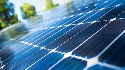 Solar panel close up