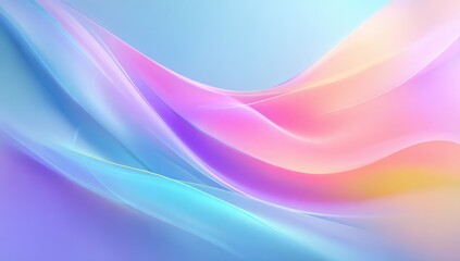 Abstract pastel flowing shapes