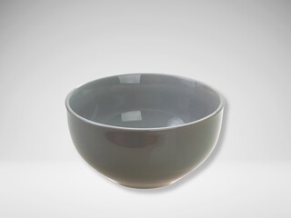 Empty Bowl on White Background