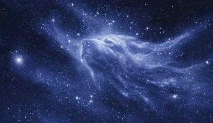 Obraz premium Stunning Cosmic Nebula In Deep Space