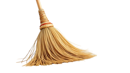 witch broom on white background isolated PNG