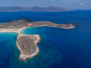 Greece Peloponnese Elafonisos Island Simos Beach Drone Footage