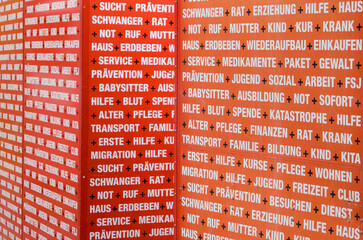 Altkleider Container Aufschrift