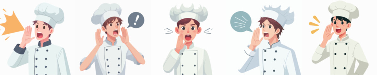 chef character vector is shouting